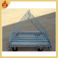 Industrial Galvanize Metal Folding Storage Cage for Warehouse